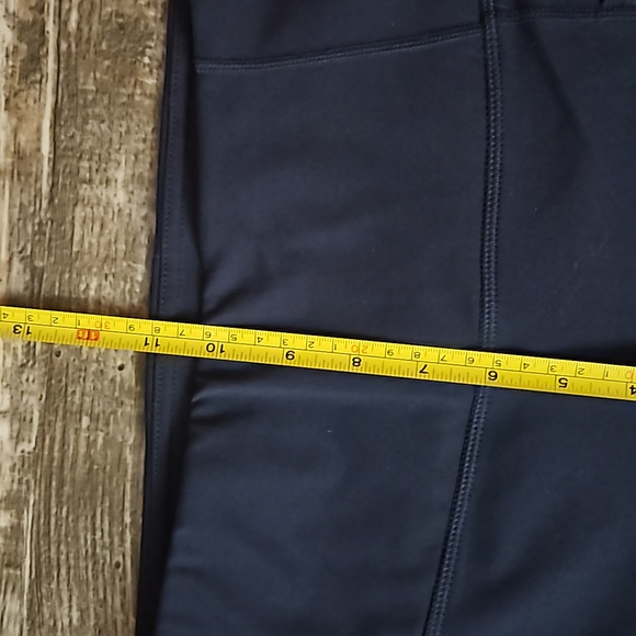 Active Life Athletic Leggings Side Pockets Half Mesh Legs Women's Large Stretchy - Picture 12 of 15